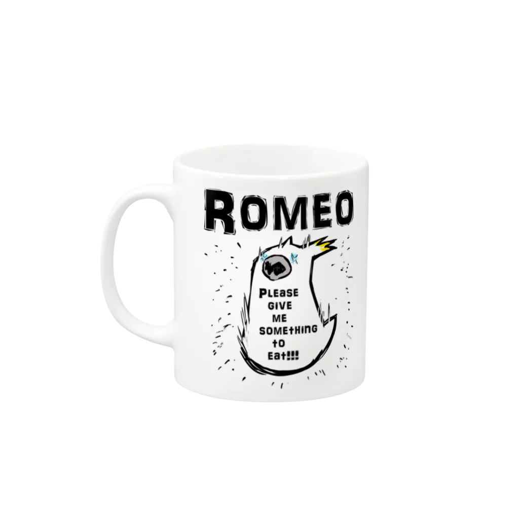 SHOP ROMEO　のHungry tai mug マグカップの取っ手の左面