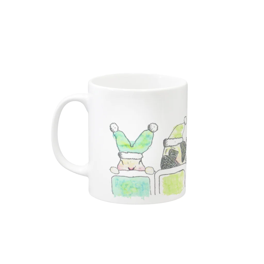 あさひ@LINEスタンプ販売中のおやすみ Mug :left side of the handle