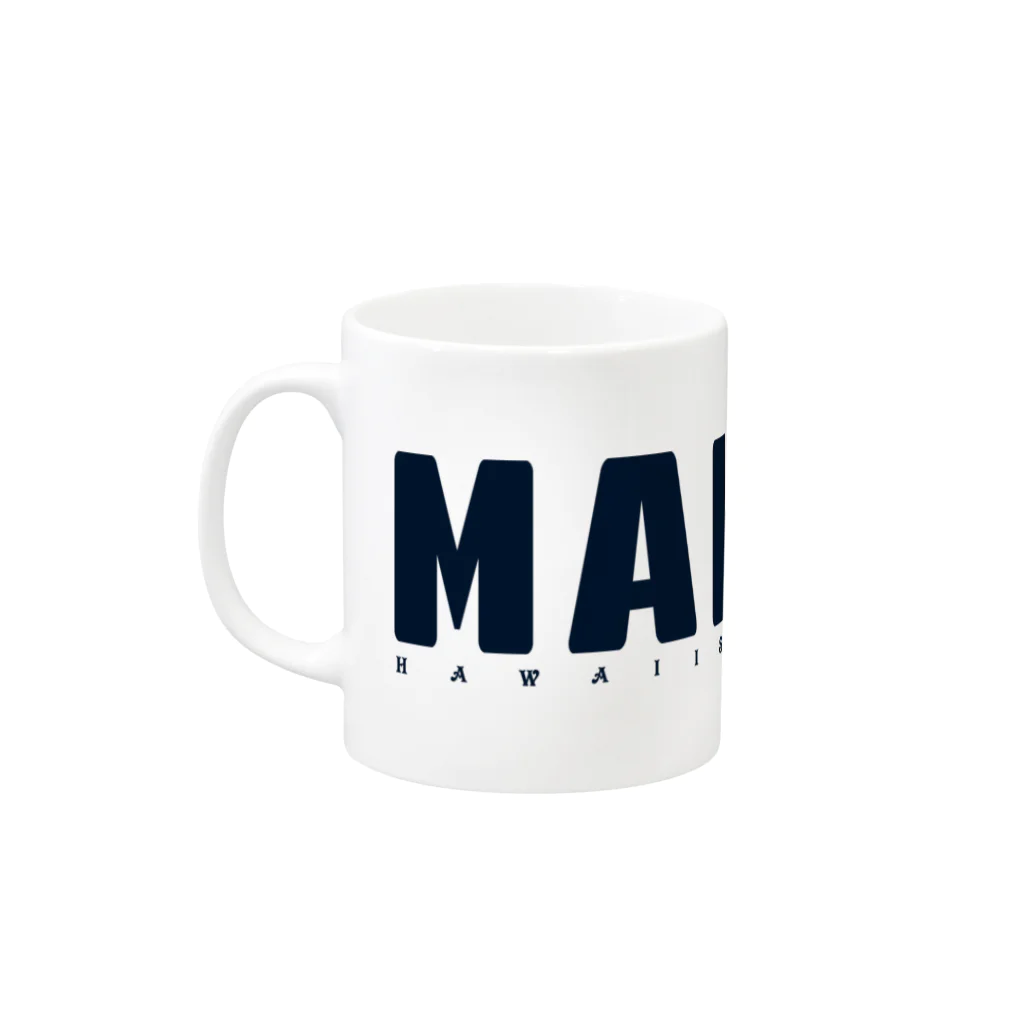 ハワイスタイルクラブのJust MAHALO Mug :left side of the handle