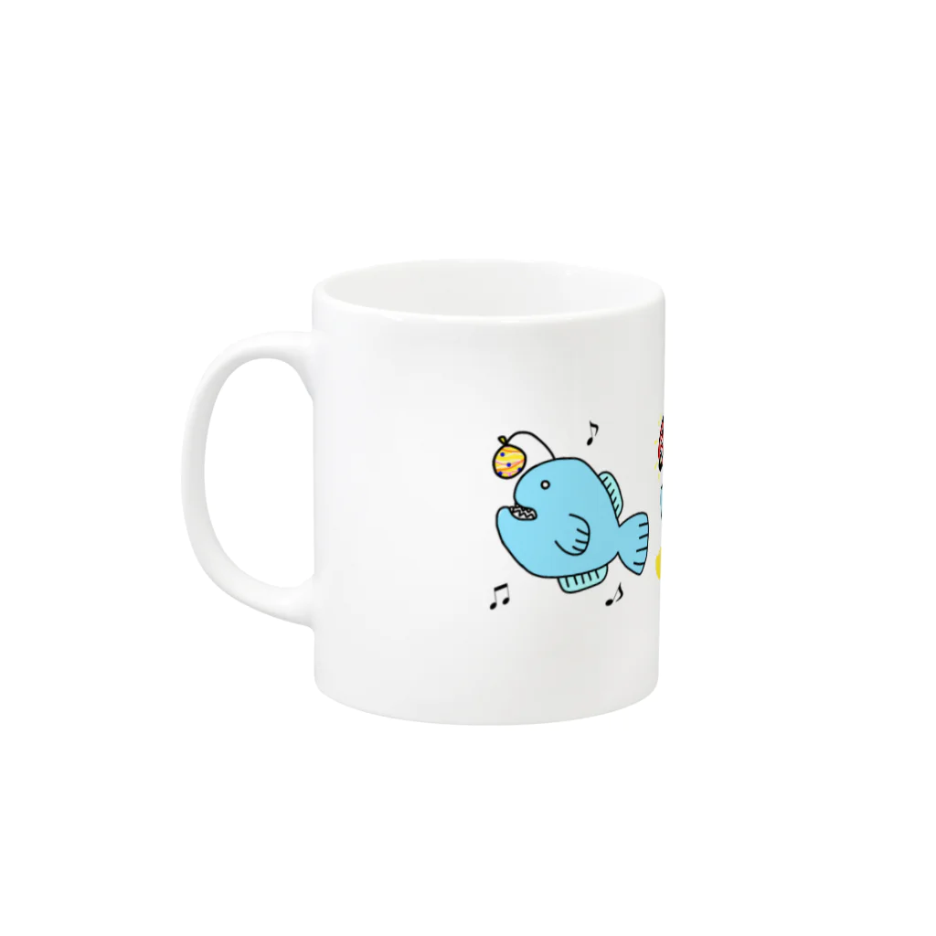 MSBのちょうちんあんこう詰め合わせ Mug :left side of the handle