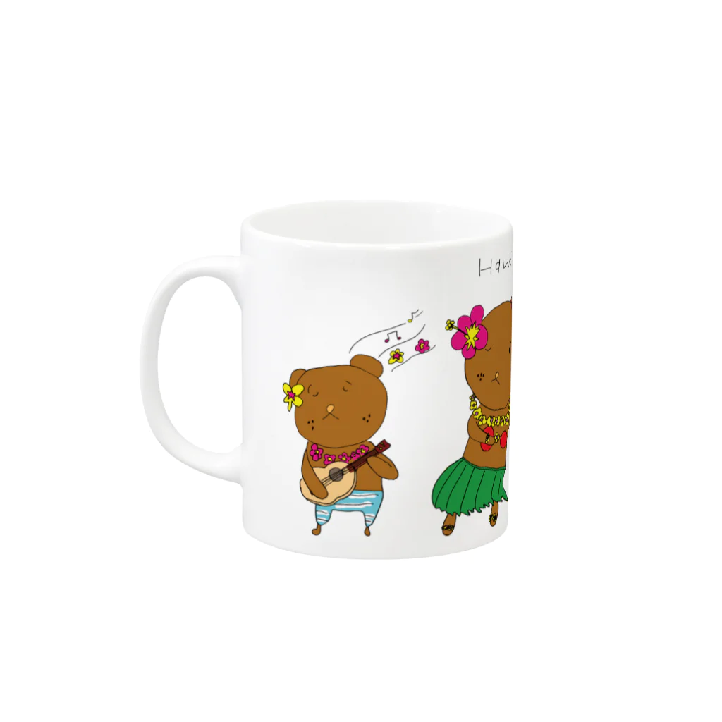 YUNABEARのYUNABEAR   HAWAI Mug :left side of the handle