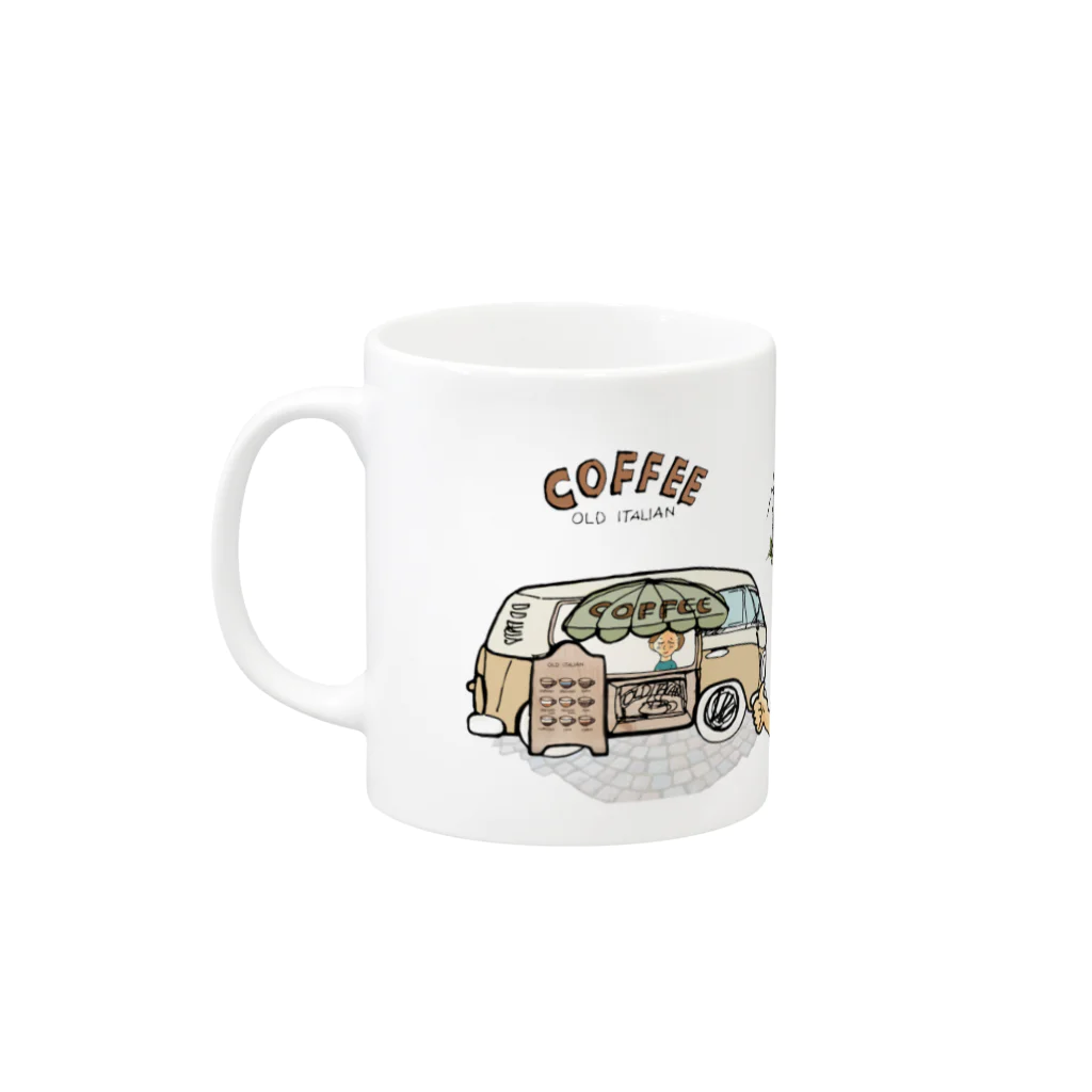 Choco_Comicのワーゲン ・ カフェ Mug :left side of the handle