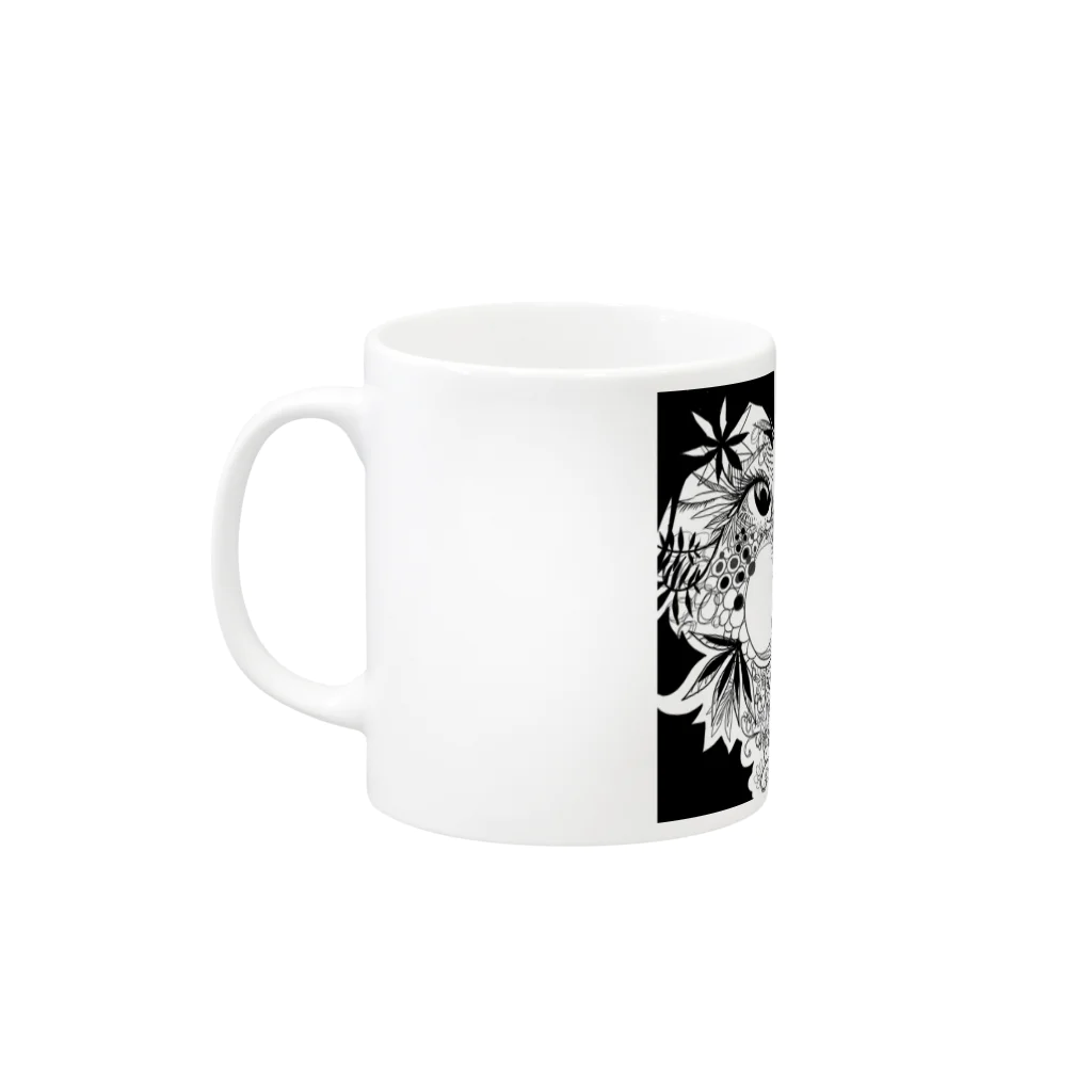 MISOの花と少女 Mug :left side of the handle