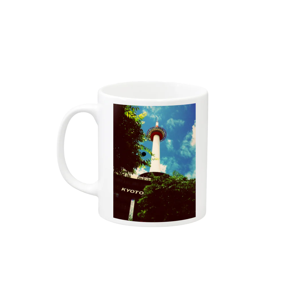 mumu-yaのkyoto tower Mug :left side of the handle