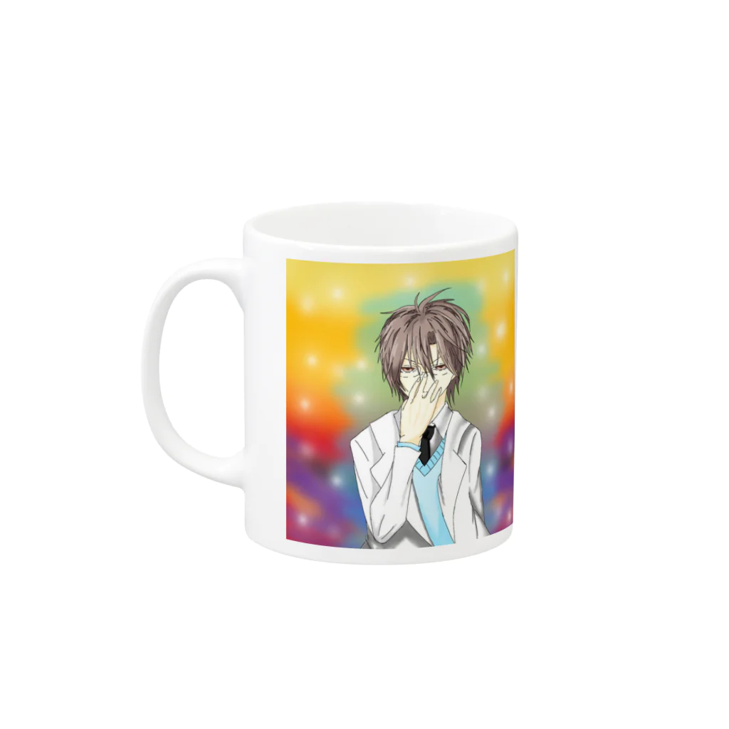 水取キキョウのキキョウ＆ファナ Mug :left side of the handle