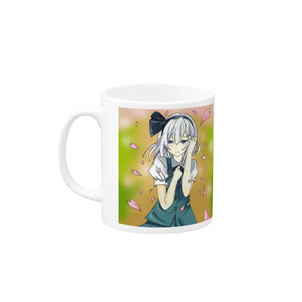 水取キキョウの鈴仙＆妖夢マグカップ Mug :left side of the handle