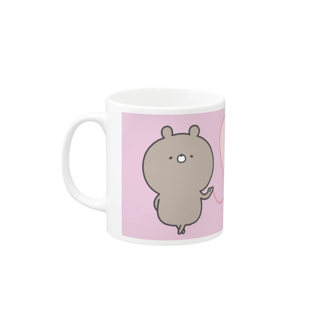 ユウィズのラブカップルカップ❤️うさぎ1 Mug :left side of the handle