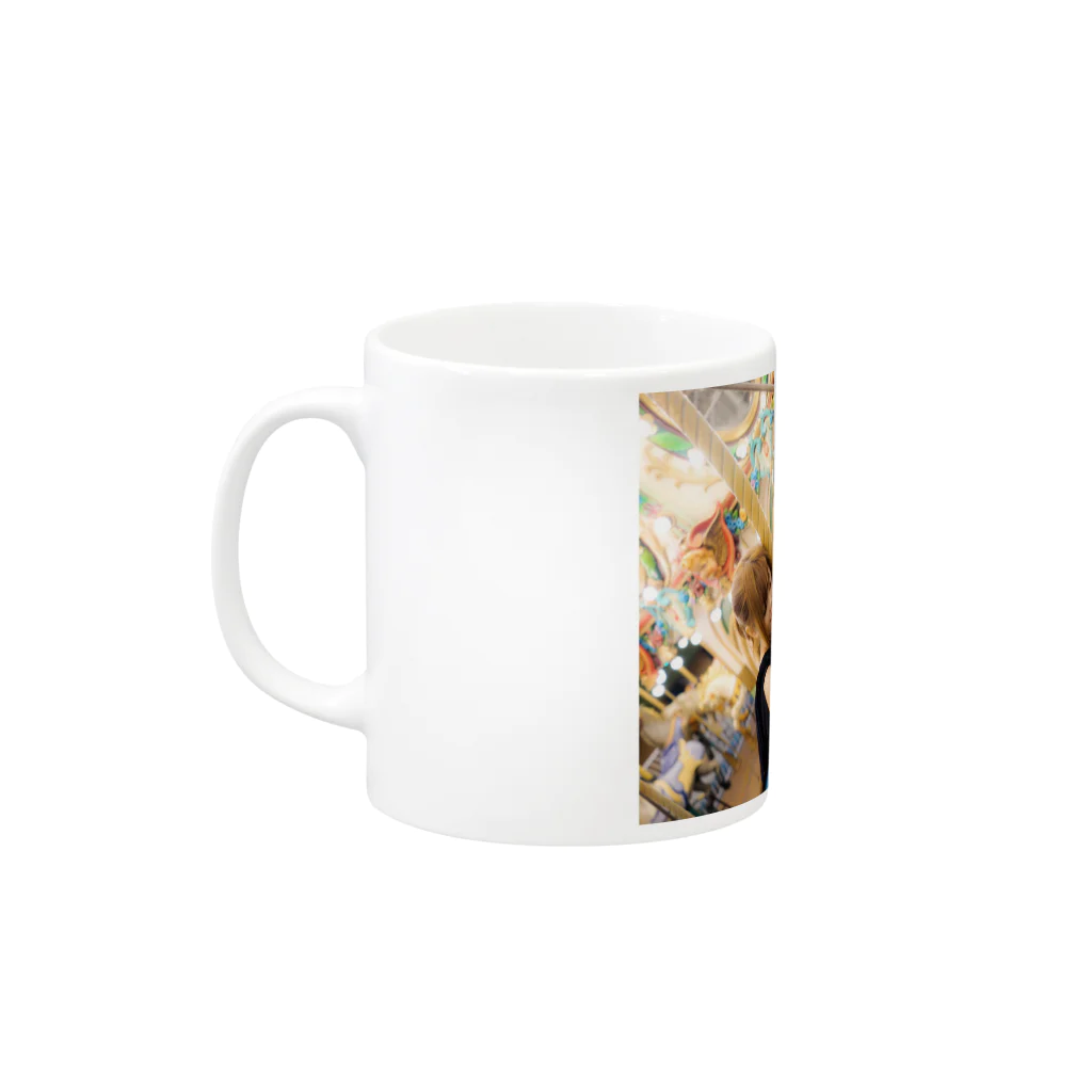 nozononののぞのん Mug :left side of the handle