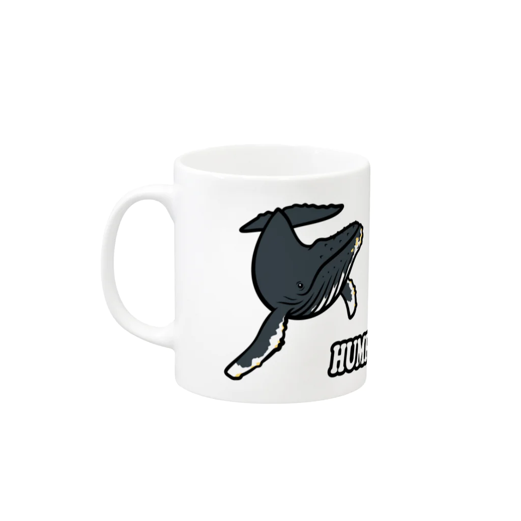 くじら屋のザトウクジラ Mug :left side of the handle