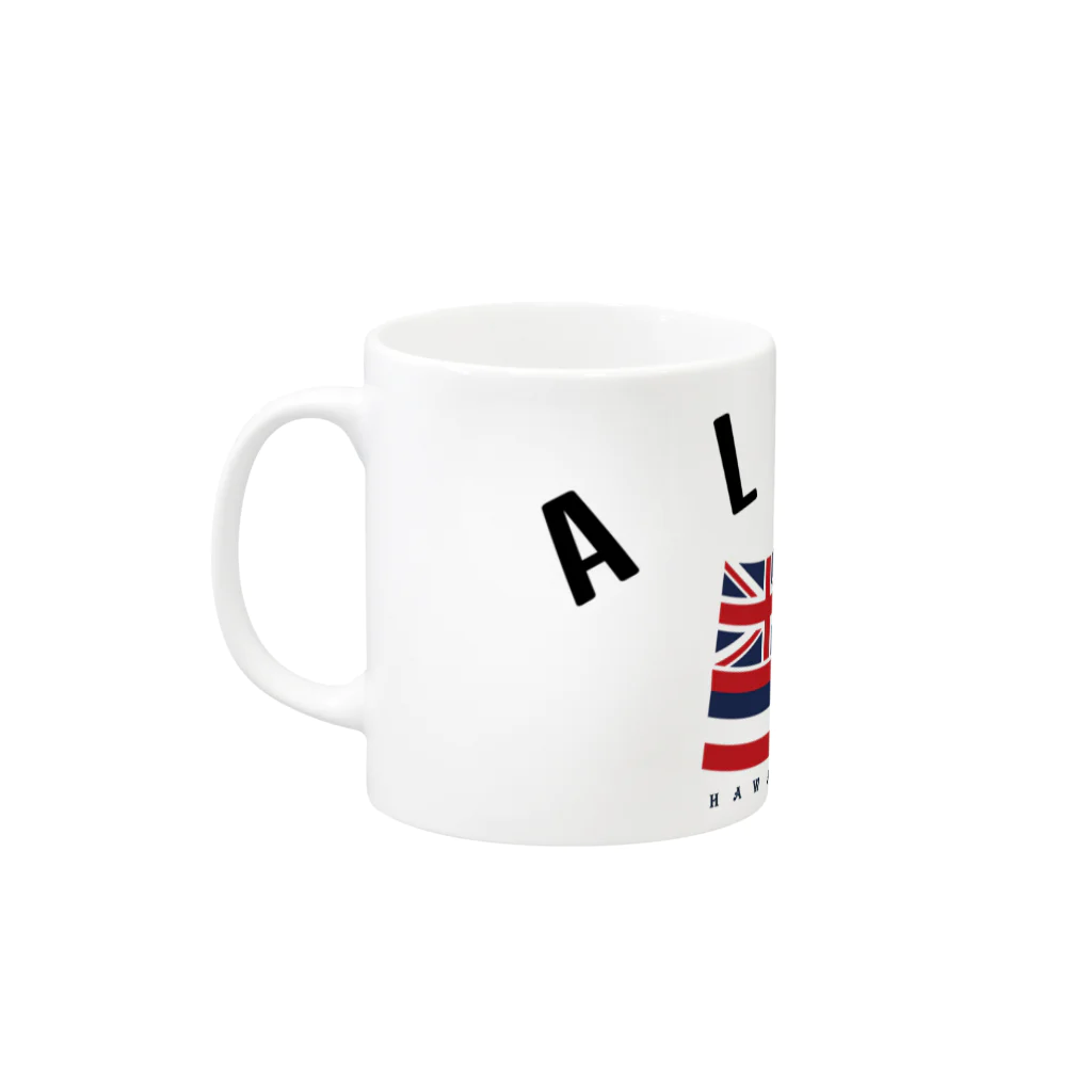 ハワイスタイルクラブのAloha Flag Mug :left side of the handle