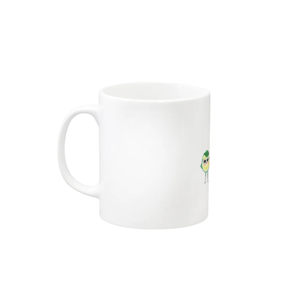 さとうめぐみ絵本グッズのやくみレンジャー Mug :left side of the handle