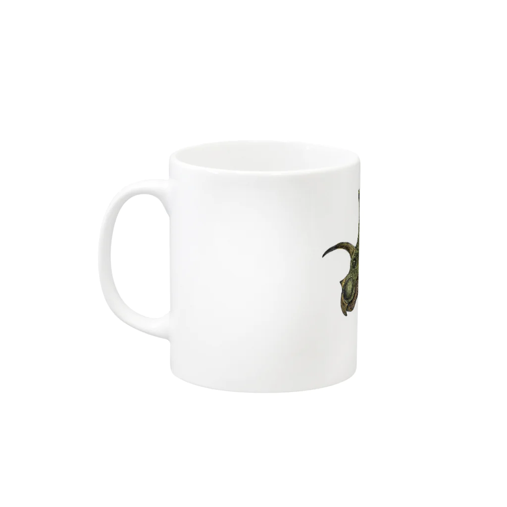 animaniumのトリケラトプス(カラー） Mug :left side of the handle