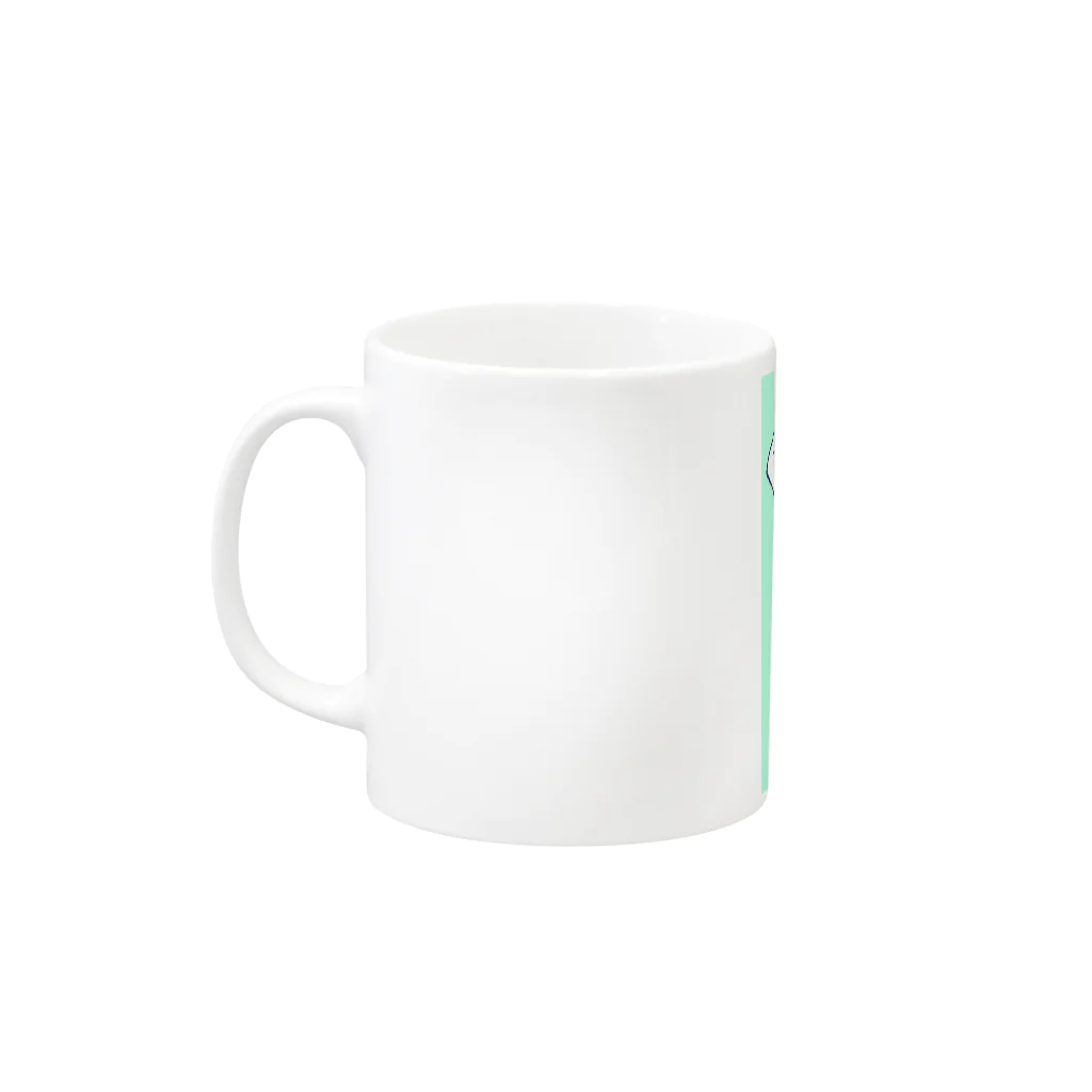 うしちゃんグッズのAngelic Calf　ブルー Mug :left side of the handle