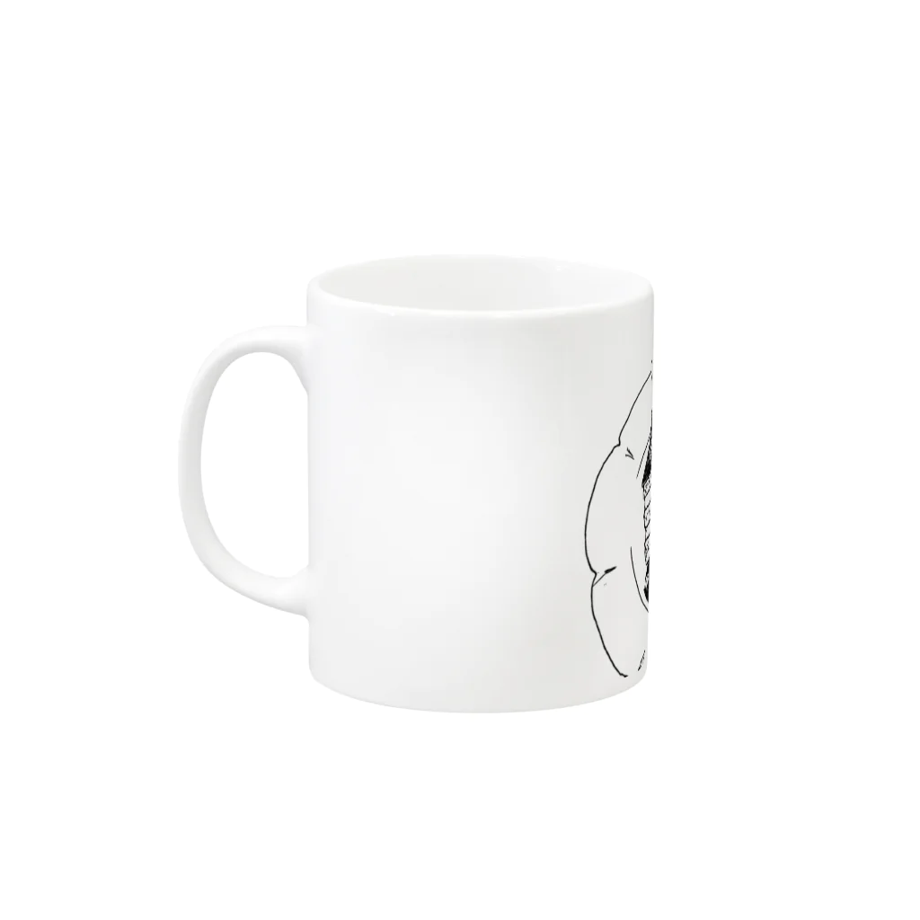 たぬたぬもどきのケーキ Mug :left side of the handle