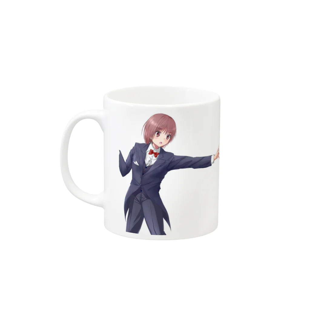 はじめとみかんのグッズのお部屋のあなたの運命の人は？ Mug :left side of the handle