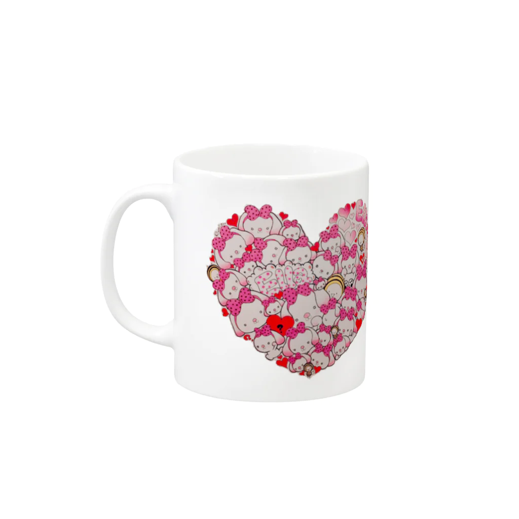 RumioのElla Heart Mug :left side of the handle