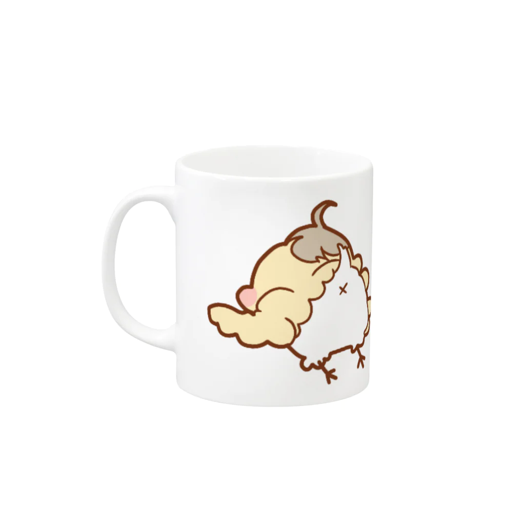 ひよことゆるかわハウスのひよこのひよぴよちゃん Mug :left side of the handle