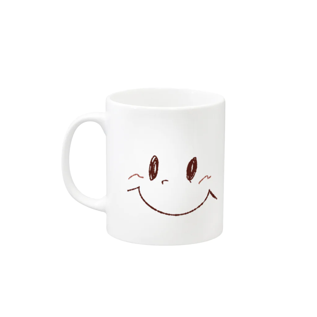 chosunのニコほっぺ Mug :left side of the handle