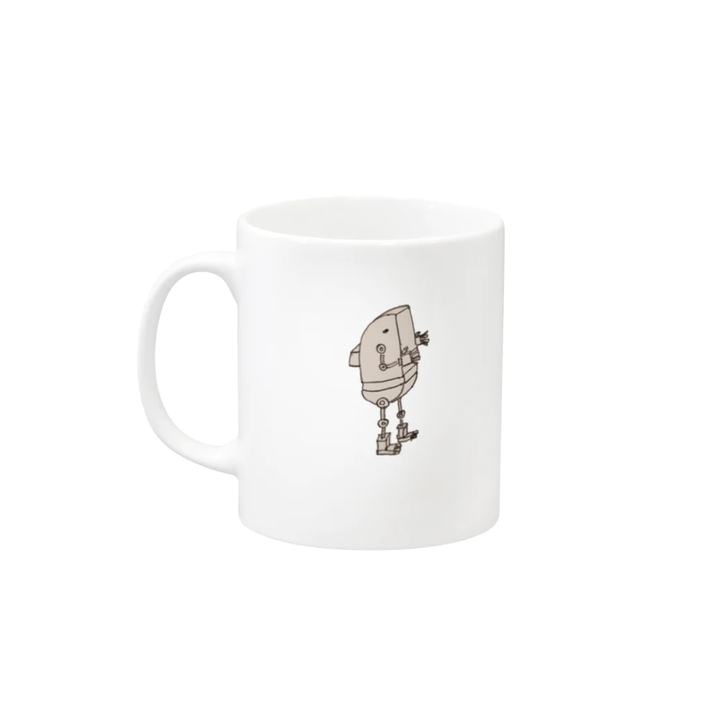 Nooobのrooboくん Mug :left side of the handle