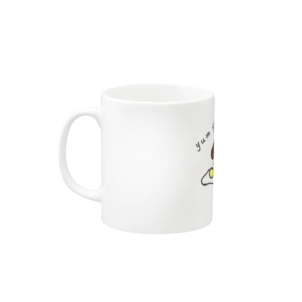 -YourStyle-のyum yum  Mug :left side of the handle