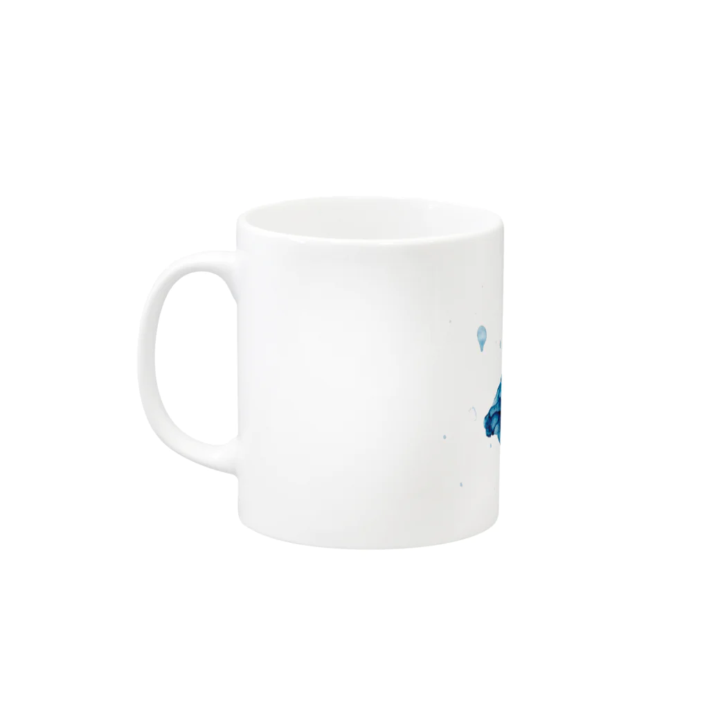 Dokurouの涼しげなおさかなくん Mug :left side of the handle