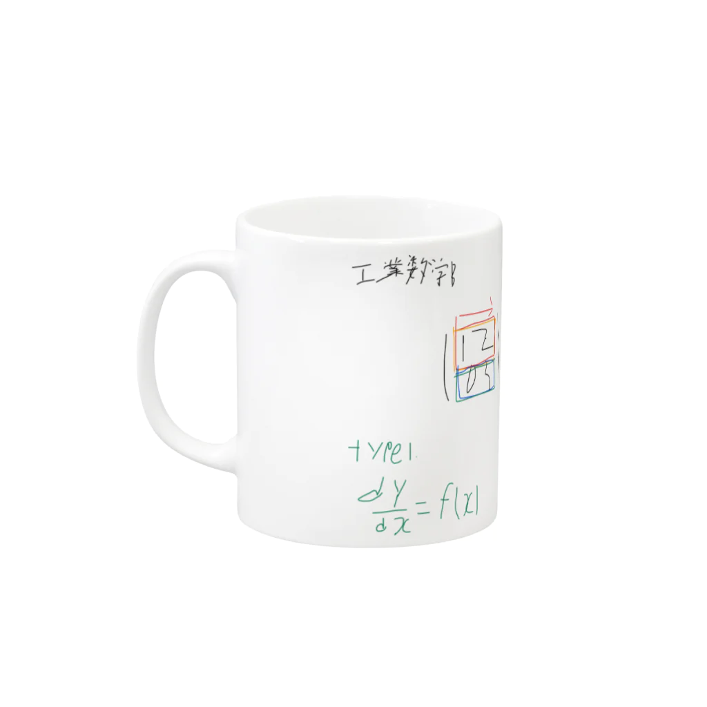 Rommelの工業数学の初回 Mug :left side of the handle