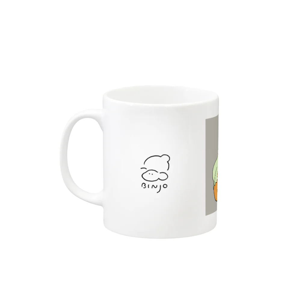 ko屋のハロウィンマグカップ Mug :left side of the handle