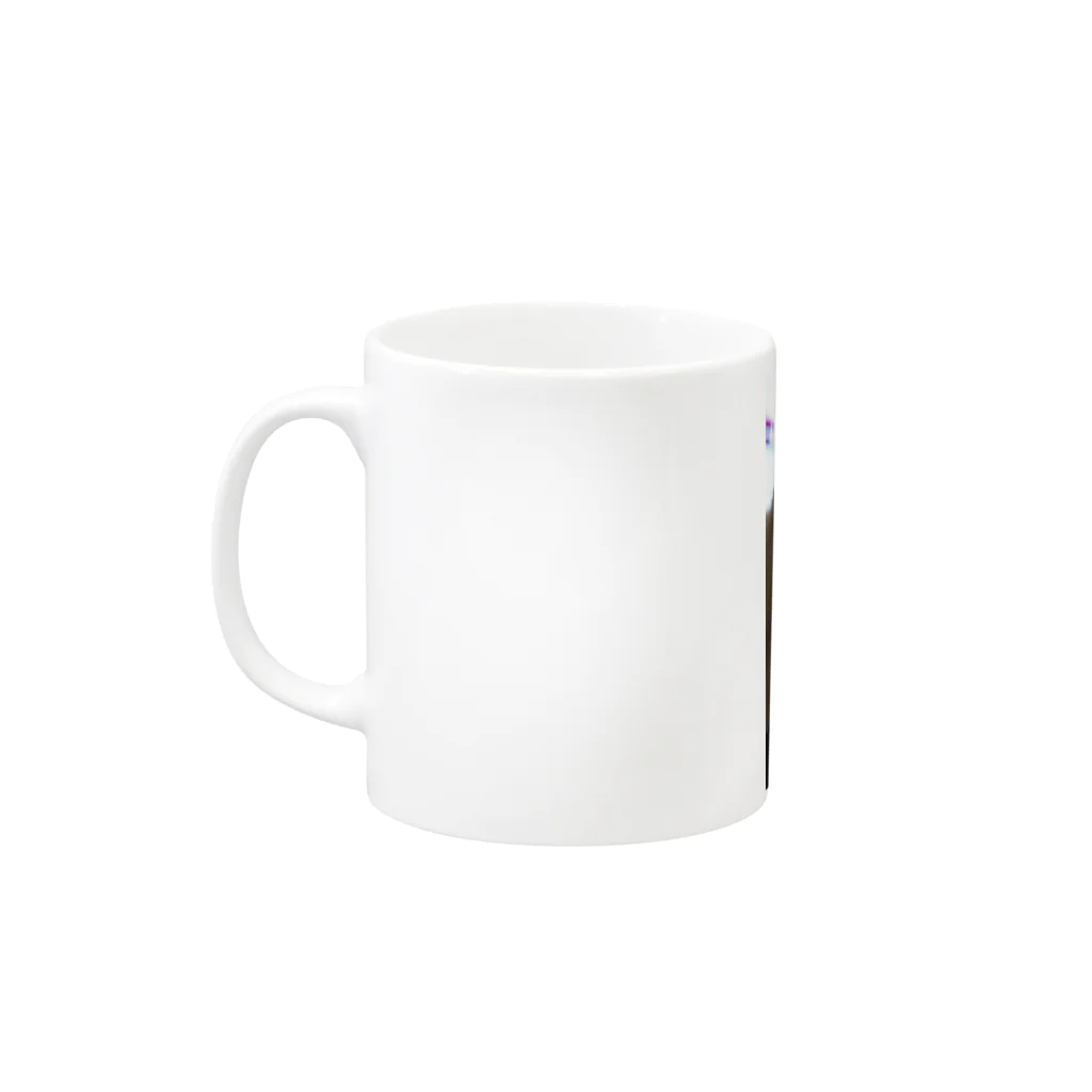 もじゃもじゃにこりのにこり、ひっぱる Mug :left side of the handle