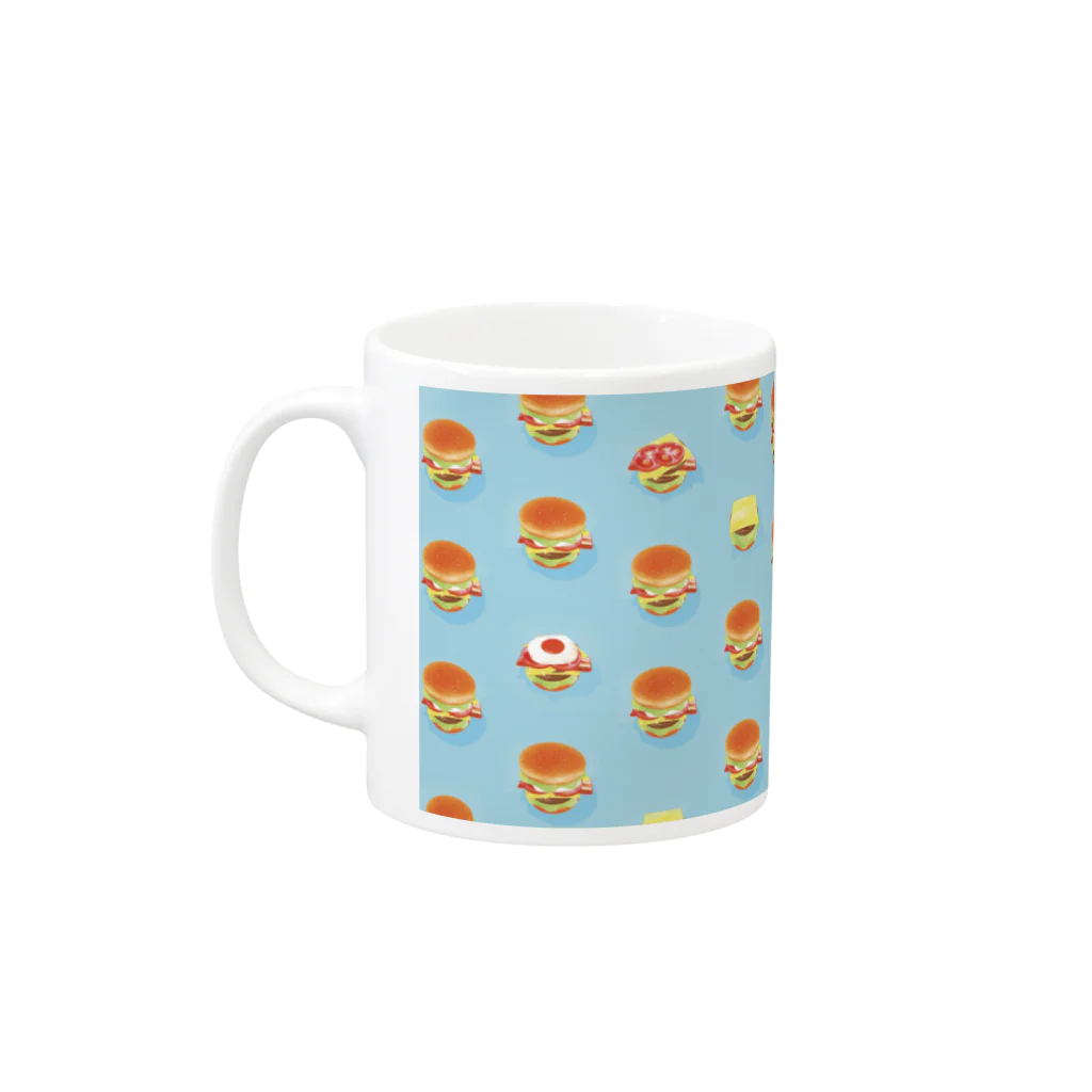 ARTWORKSのBounce Burger Mug :left side of the handle