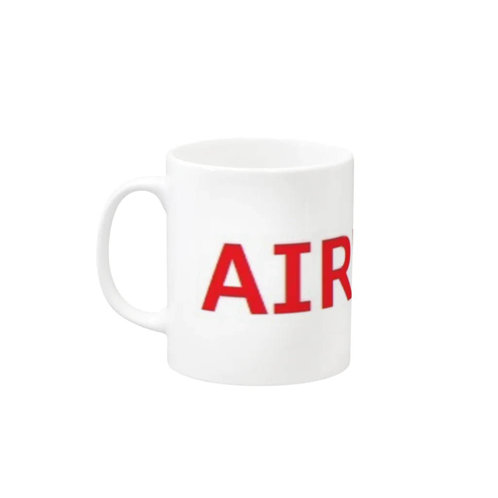 アメリカンベース のエアライン　空港　飛行機 Mug :left side of the handle