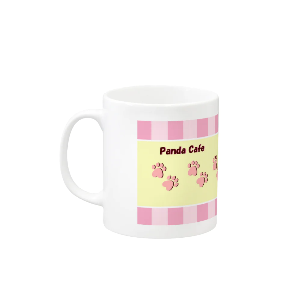 ＊ちま＊@熊猫工房。のパンダなフロート Mug :left side of the handle