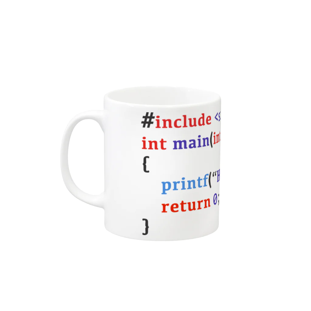 しょーたのC言語 Hello World Mug :left side of the handle