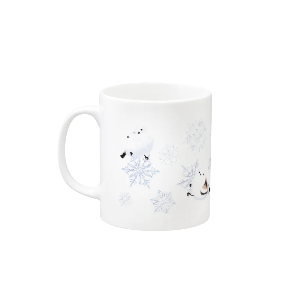 楓工房 ＊suzuri店＊の雪の妖精 Mug :left side of the handle