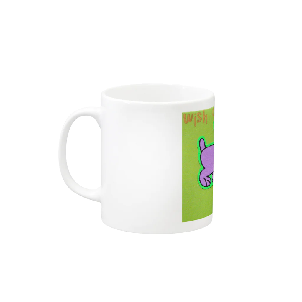 Isajincafeのすみれちゃん Mug :left side of the handle