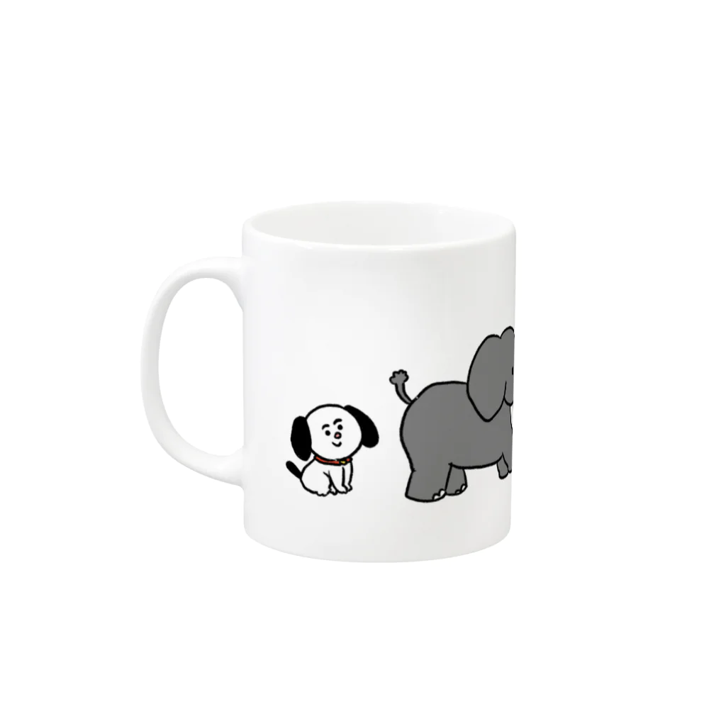 ドラキュラのうさぎのみんな主役だよ Mug :left side of the handle