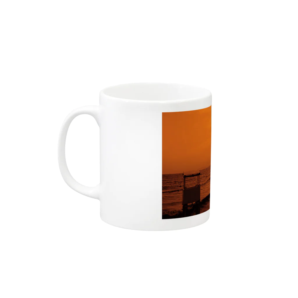 FahrenheitのBEACH orange Mug :left side of the handle