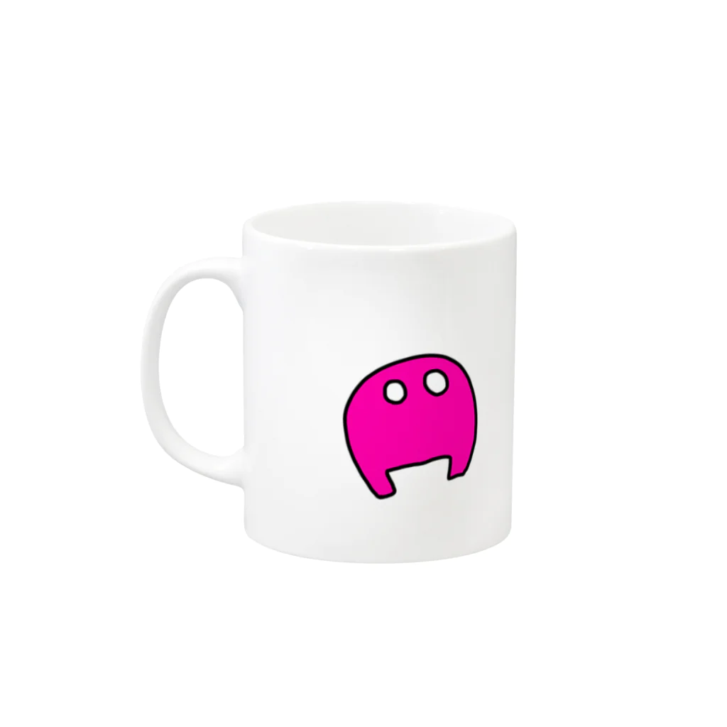 amupontanのあんよちゃんなかよし３人組　イラスト大きめ Mug :left side of the handle