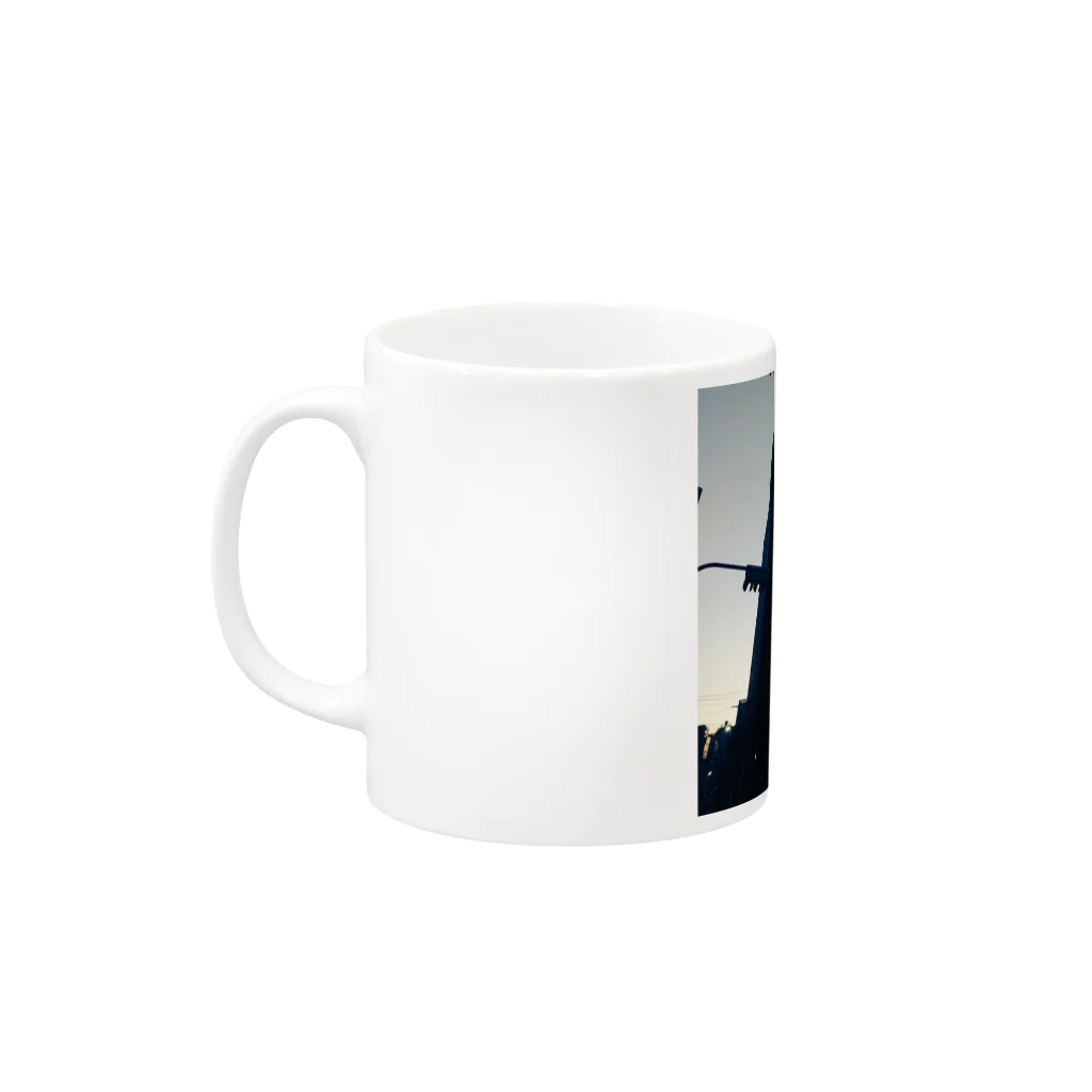 古春一生(Koharu Issey)の夜から朝へ Mug :left side of the handle