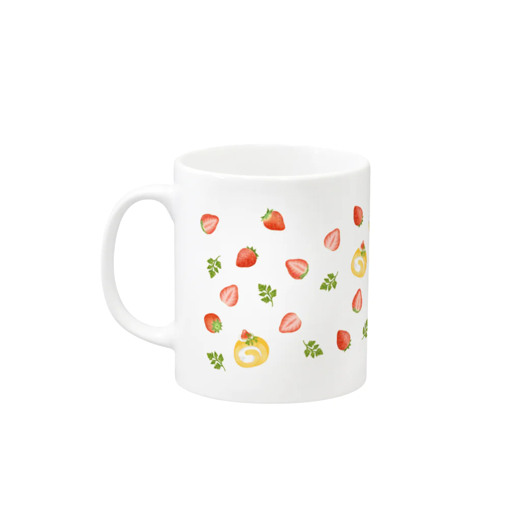 Meal collectのいちごづくし Mug :left side of the handle