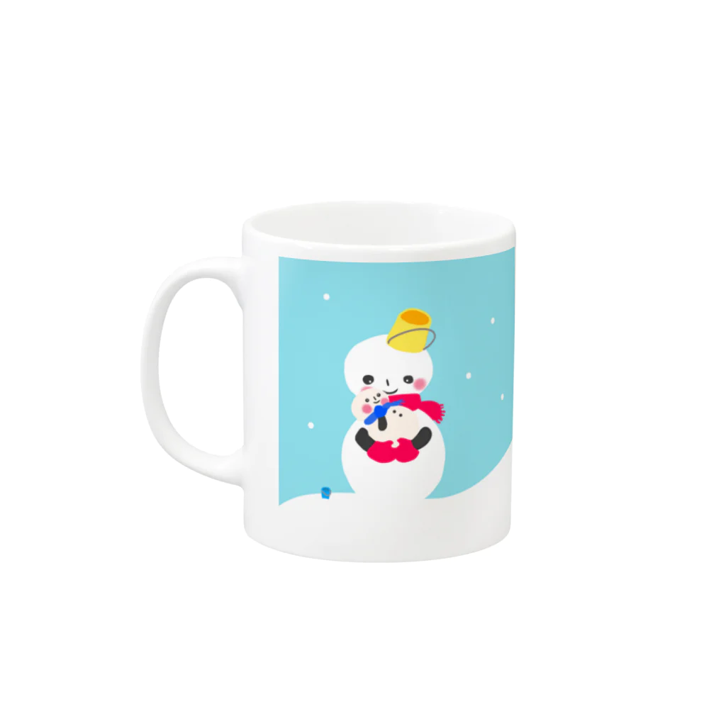 ぷいこのおみせのママだっこ！ Mug :left side of the handle