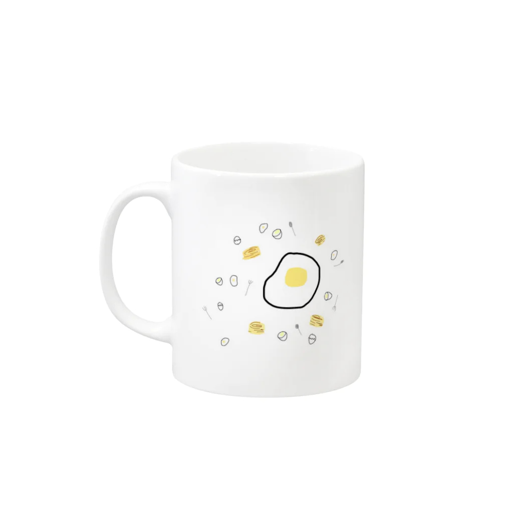 おしおちゃん（すず）のめだまやきofficial Mug :left side of the handle