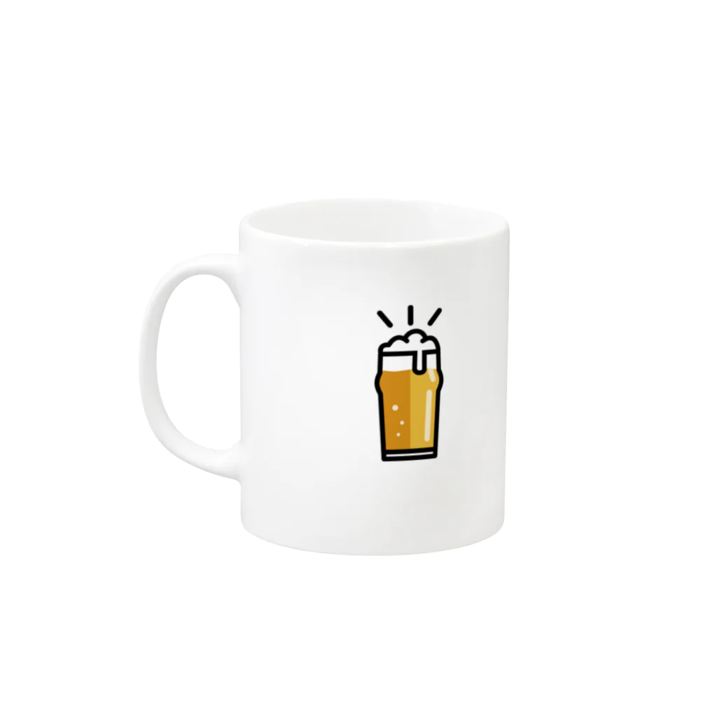 Shunsuke Tadokoroのビール Mug :left side of the handle