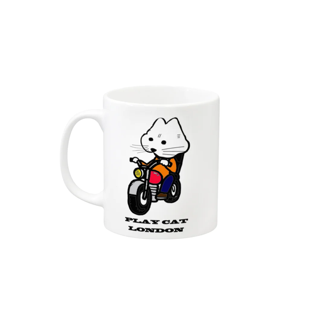 playcatのbiker playcat Mug :left side of the handle