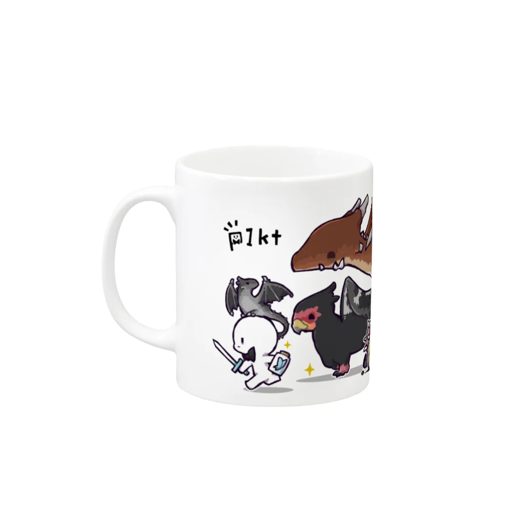 ぴくとのドラクラ Mug :left side of the handle