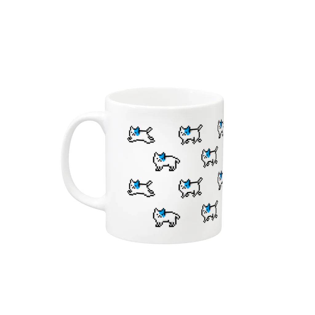 BAN-8KUのドット絵こねこ Mug :left side of the handle