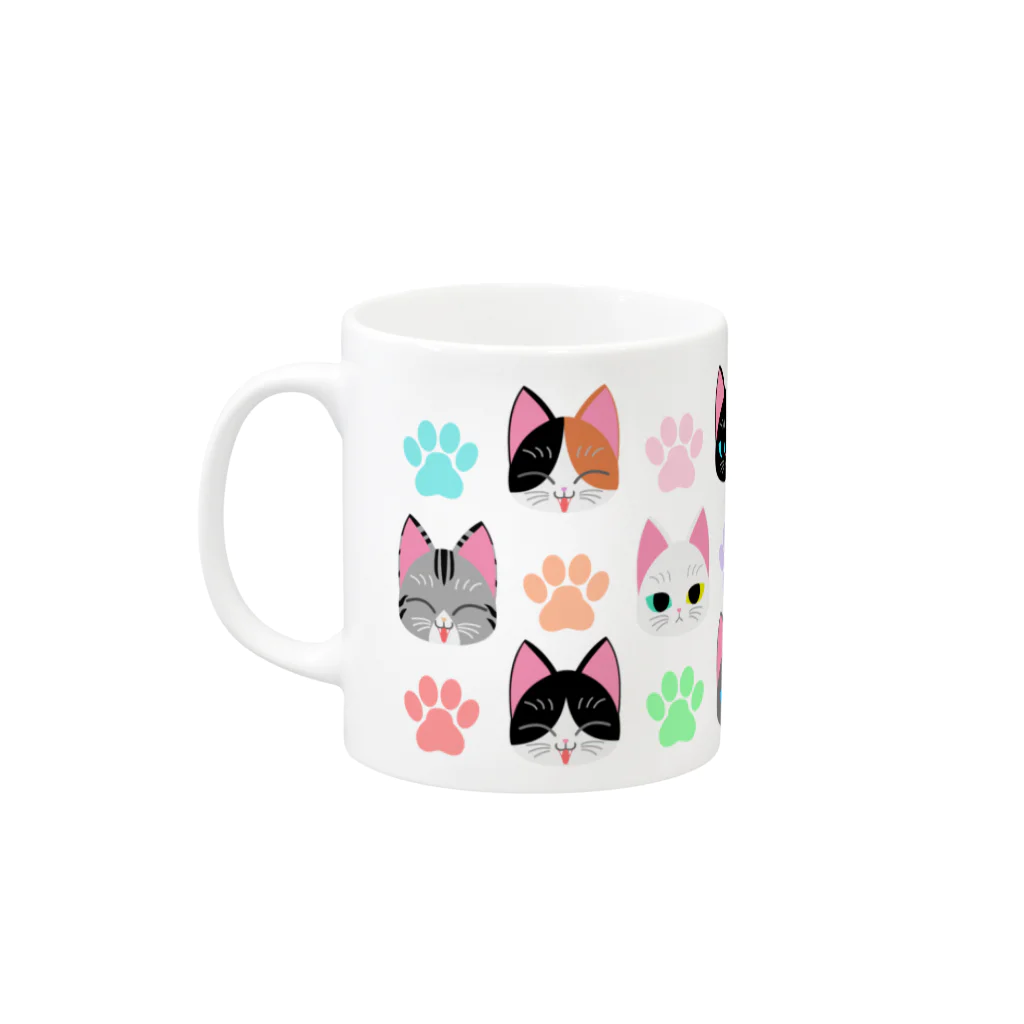 こーすけの猫と肉球 Mug :left side of the handle