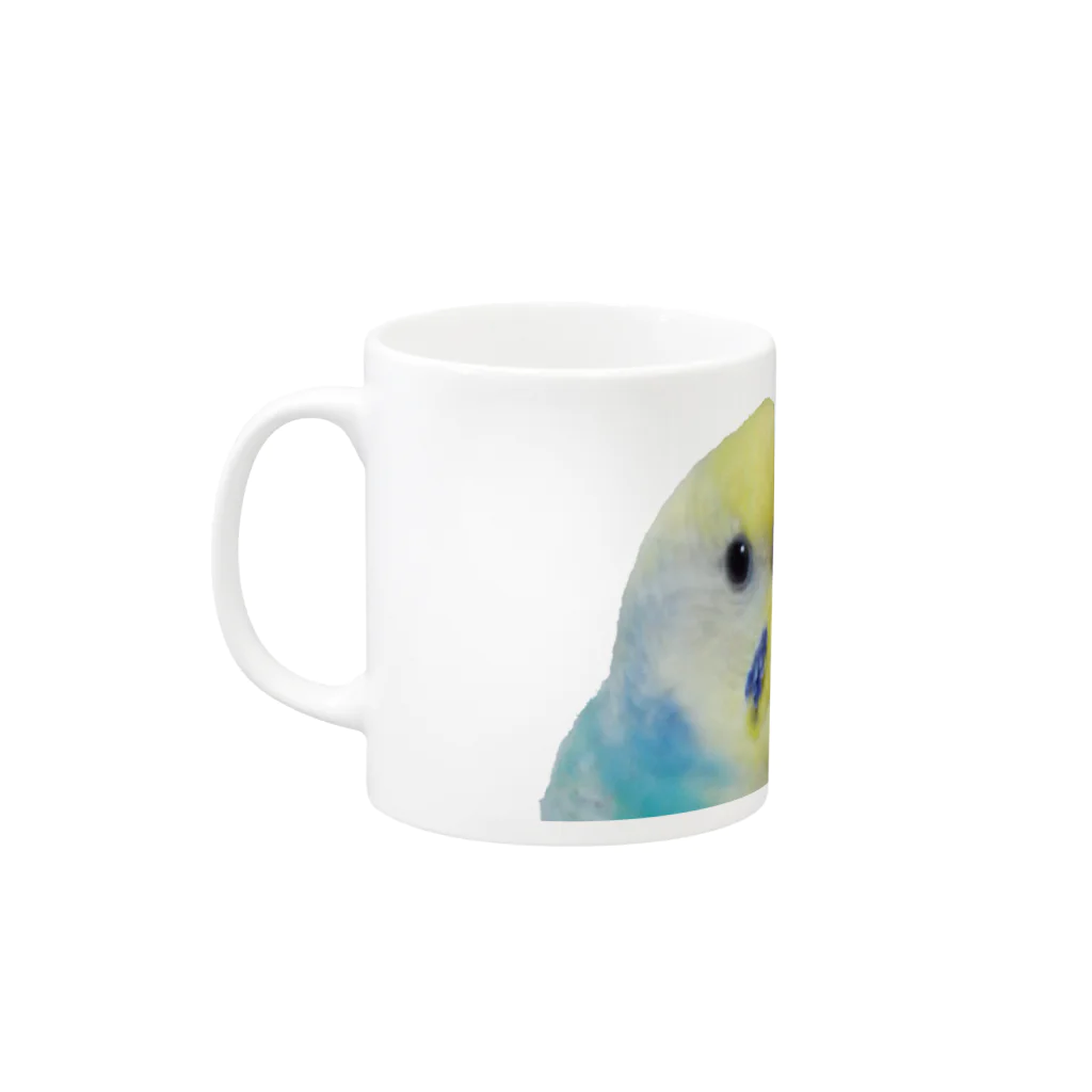 ほっしーのお店のセキセイインコシリーズ Mug :left side of the handle