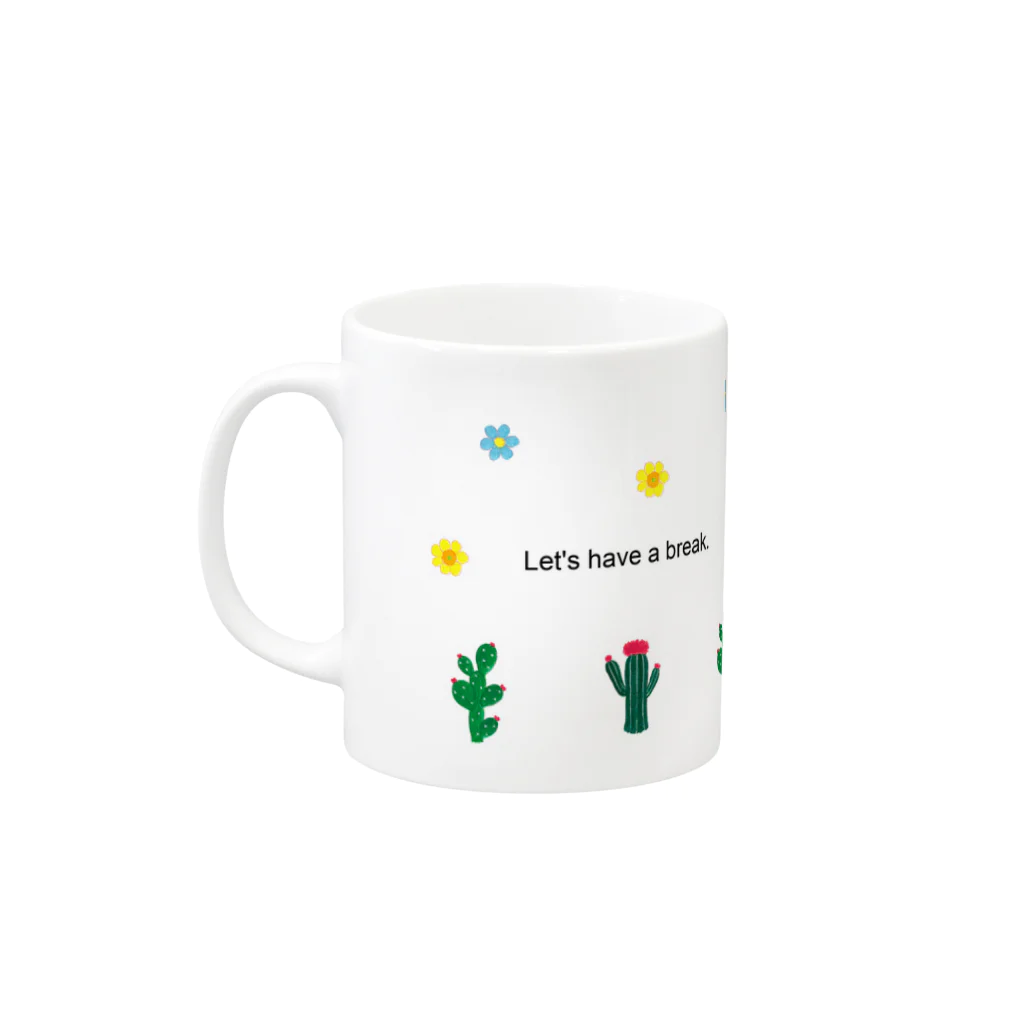 yminaminのアルパカマグA Mug :left side of the handle