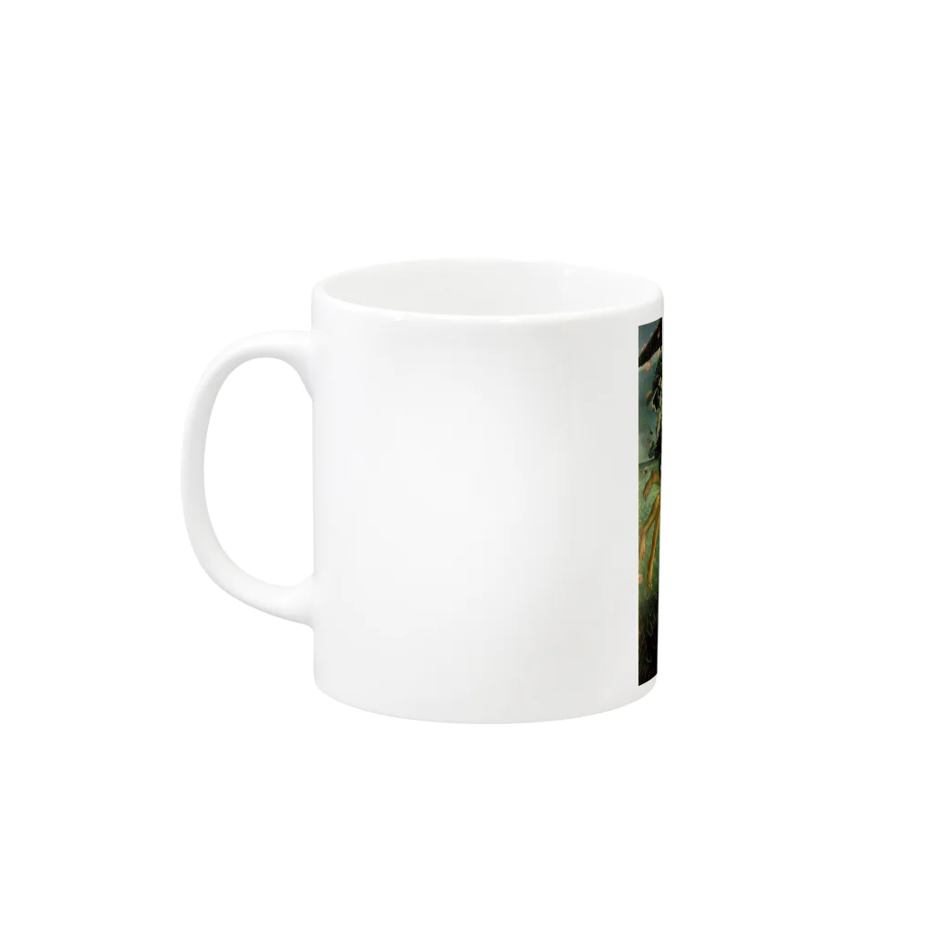 tosibouの絵画 Mug :left side of the handle