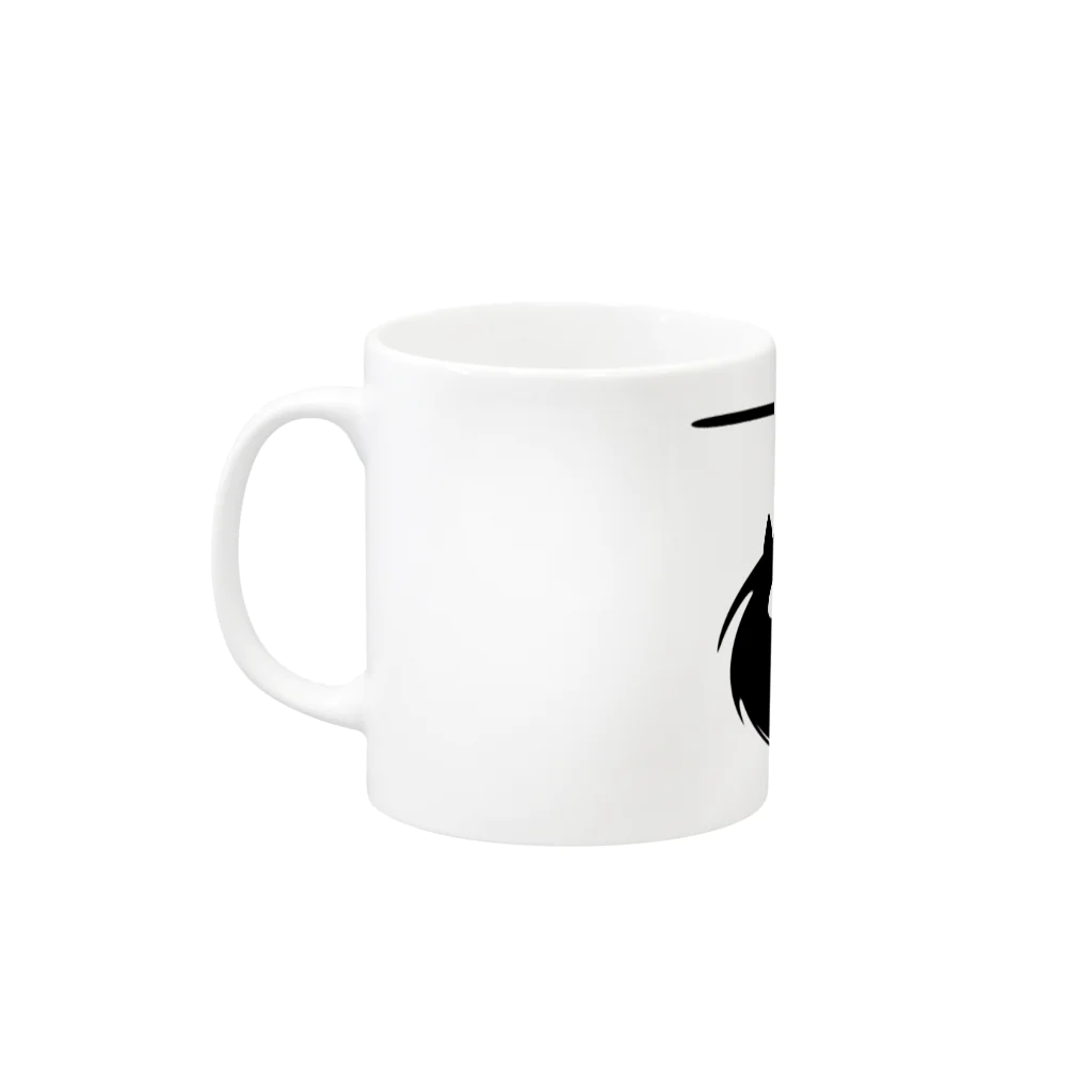 煙管のうずまき猫 Mug :left side of the handle